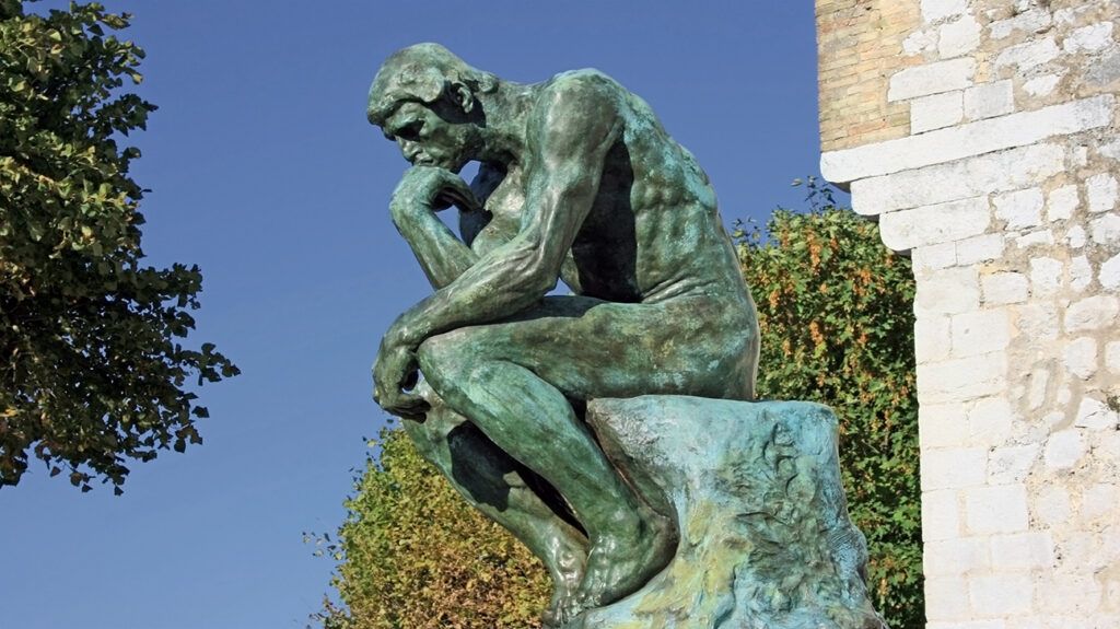 The Thinker sculpture by Auguste Rodin