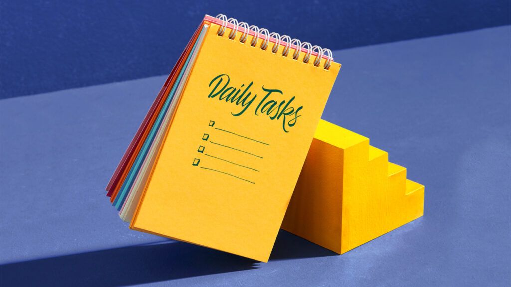 Daily tasks notebook