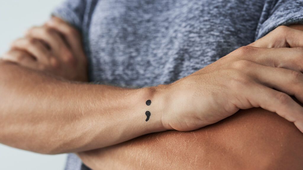 If You See Someone Wearing a Semicolon Symbol, This Is What it Means