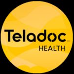 teladoc logo against orange background