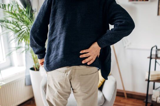 Adult pain with back pain caused by medications