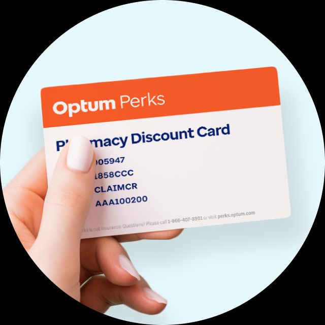 hand holding discount card